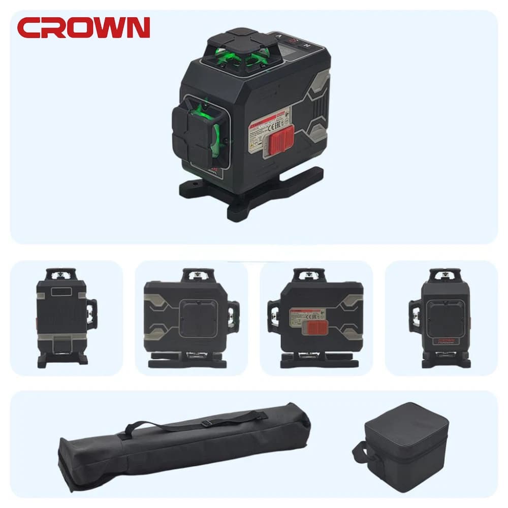 Niveau laser Crown 4×360° 16 lignes 30 m