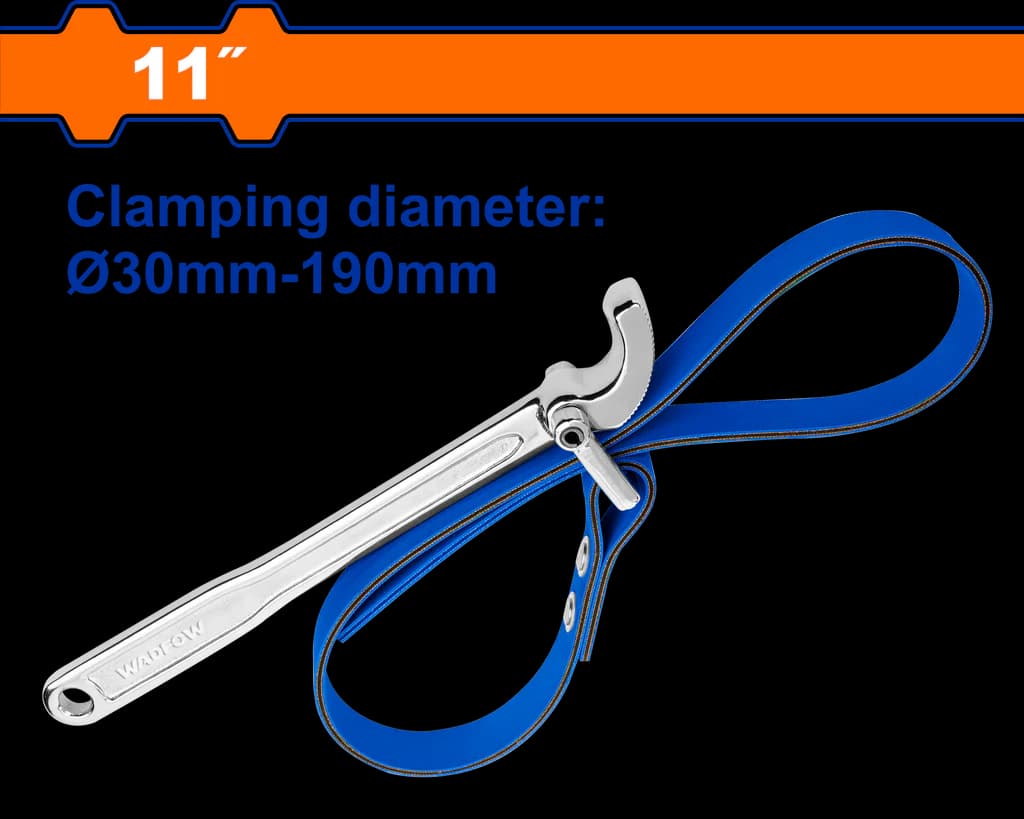 WADFOW Clé à sangle réglable de 11 pouces (30 mm à 190 mm) pour filtre à huile WAW3309