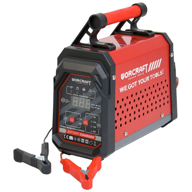 CHARGEUR BATTERIE 12/24V WORCRAFT BC-219