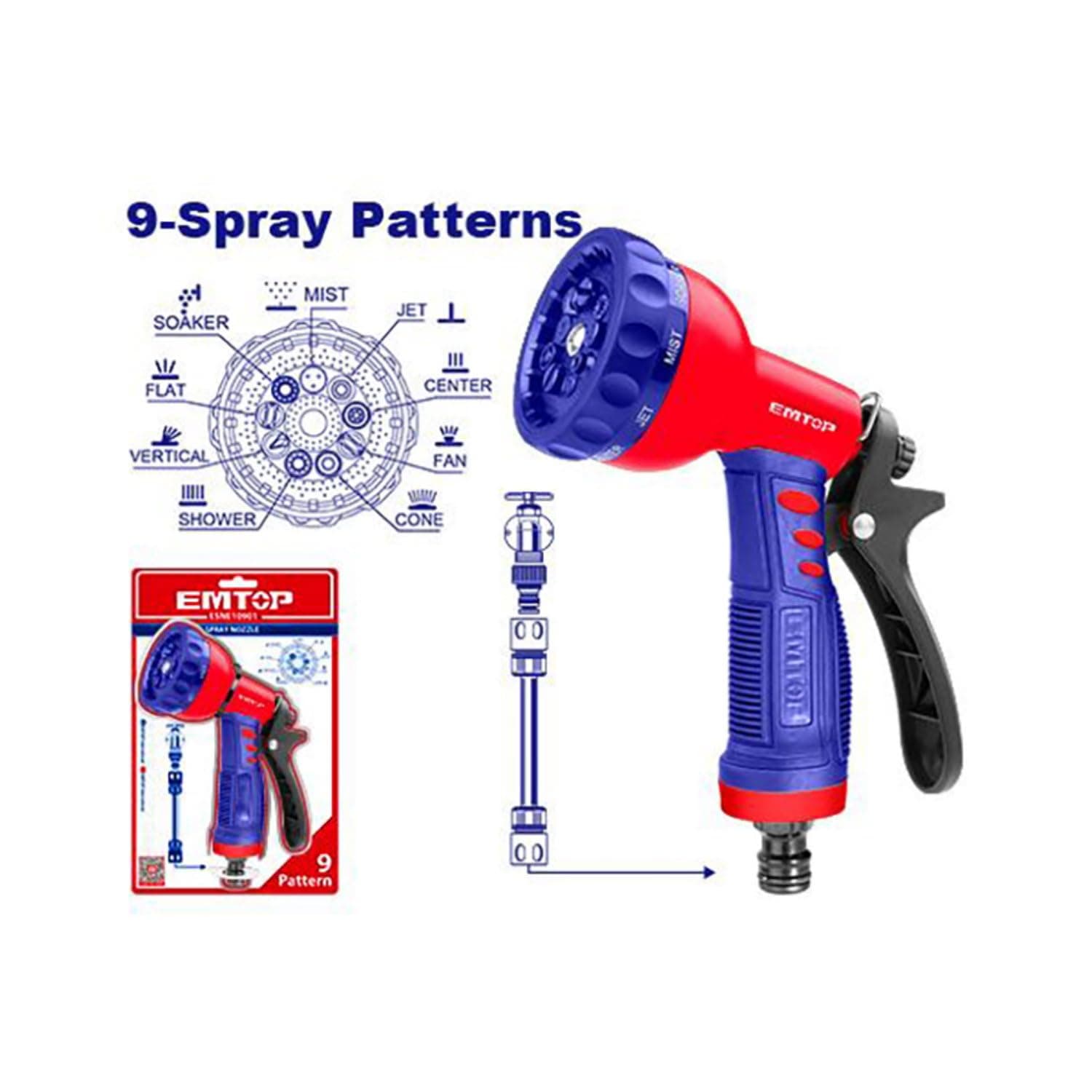 EMTOP PISTOLET D'ARROSAGE