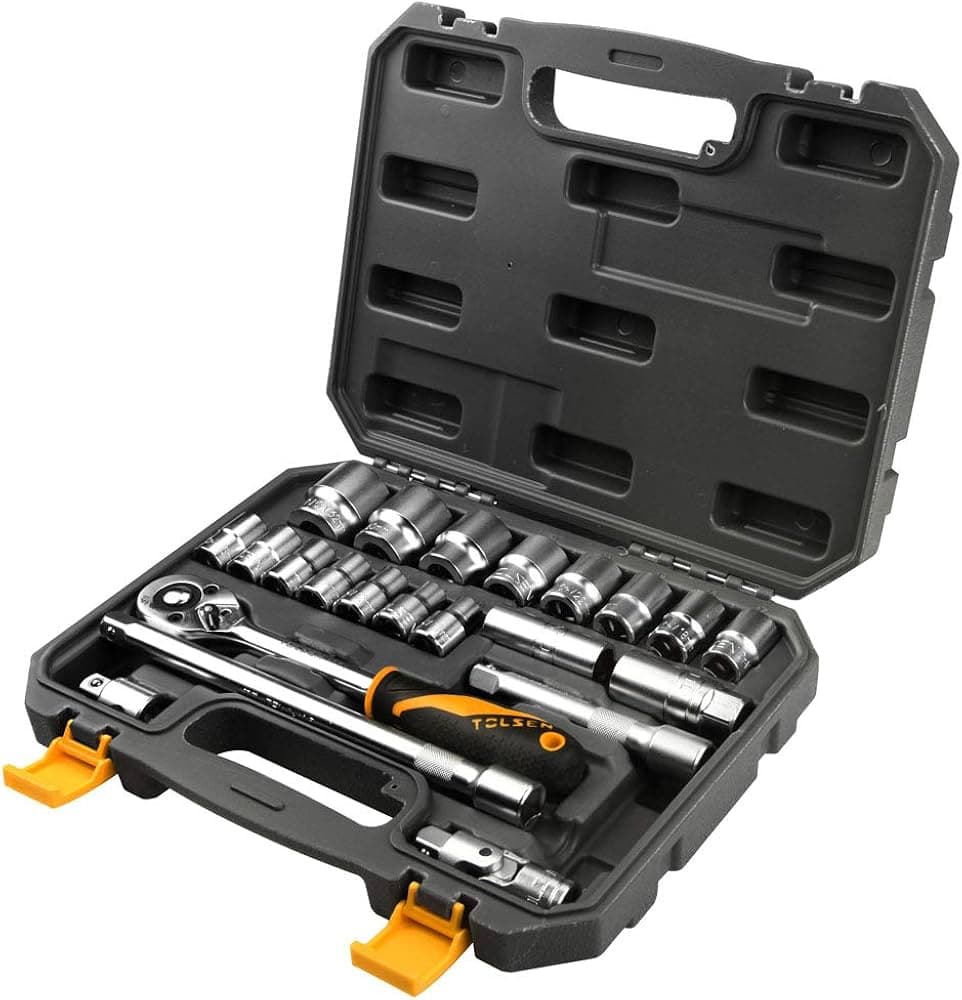 TOLSEN Jeu de 22 douilles de 1/2 pouce 15139