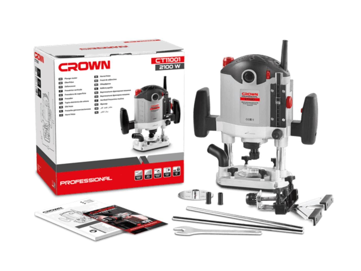 Défonceuse Crown 12 mm 2100 W