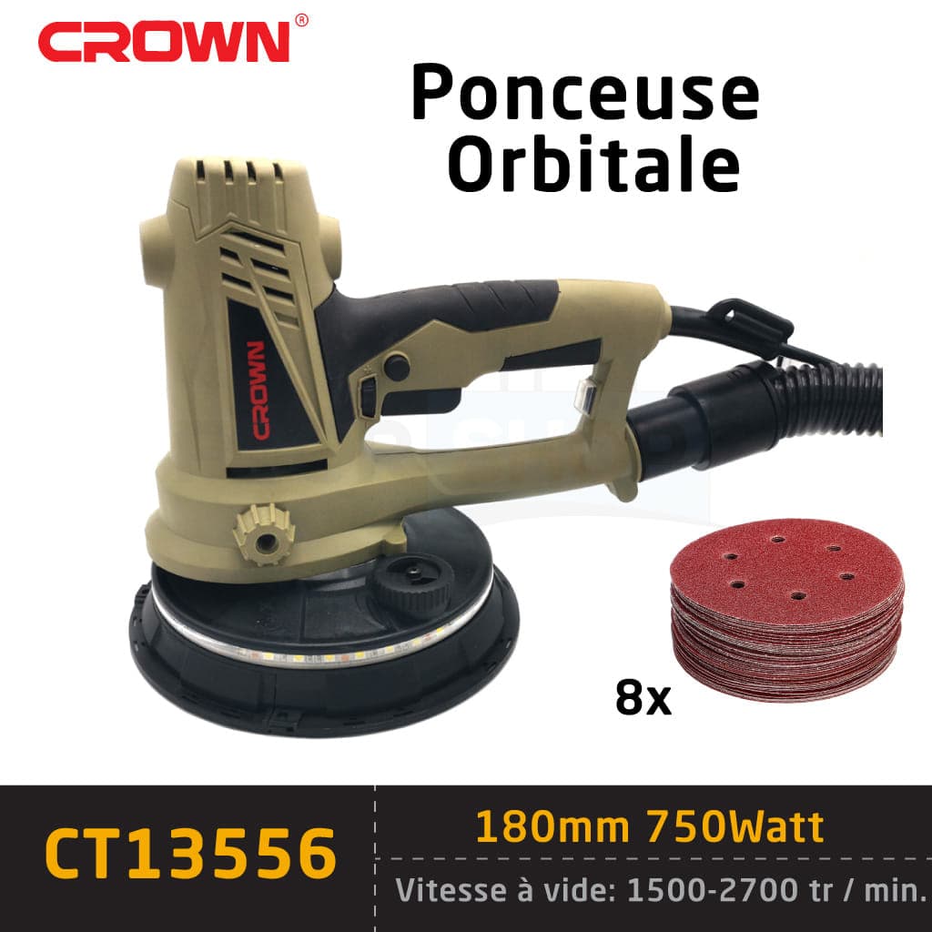 Ponceuse Crown vibrante 180 mm 750 W