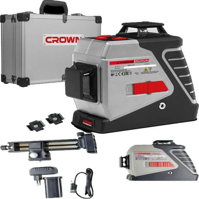 Niveau laser Crown 3,7 V 3×360° Li-ion