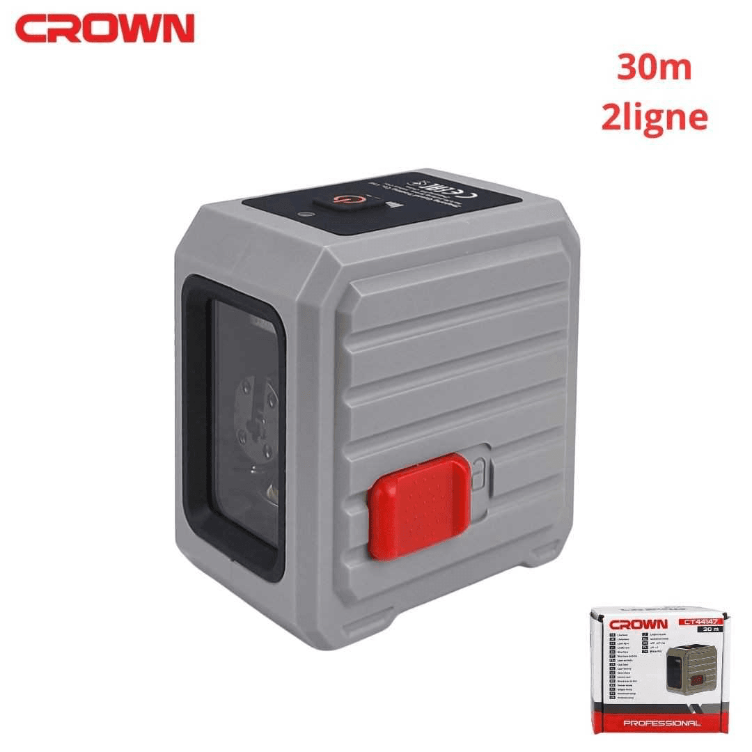 Niveau laser Crown 2 lignes 30 m