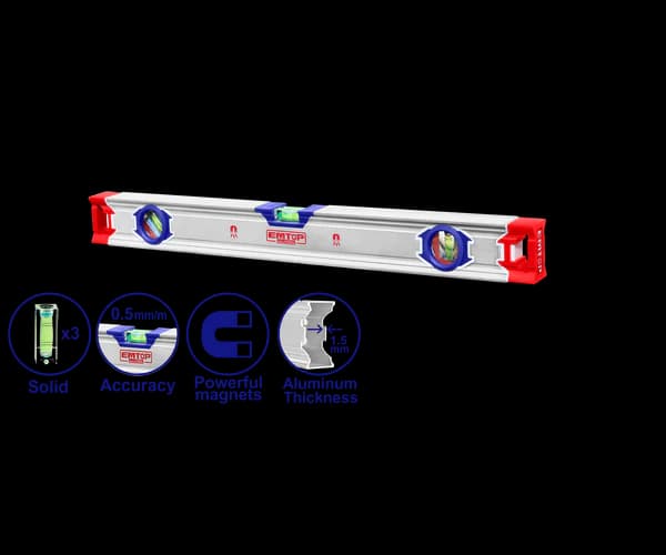 EMTOP NIVEAU A BULLE MAGNETIQUE ALUM 40CM