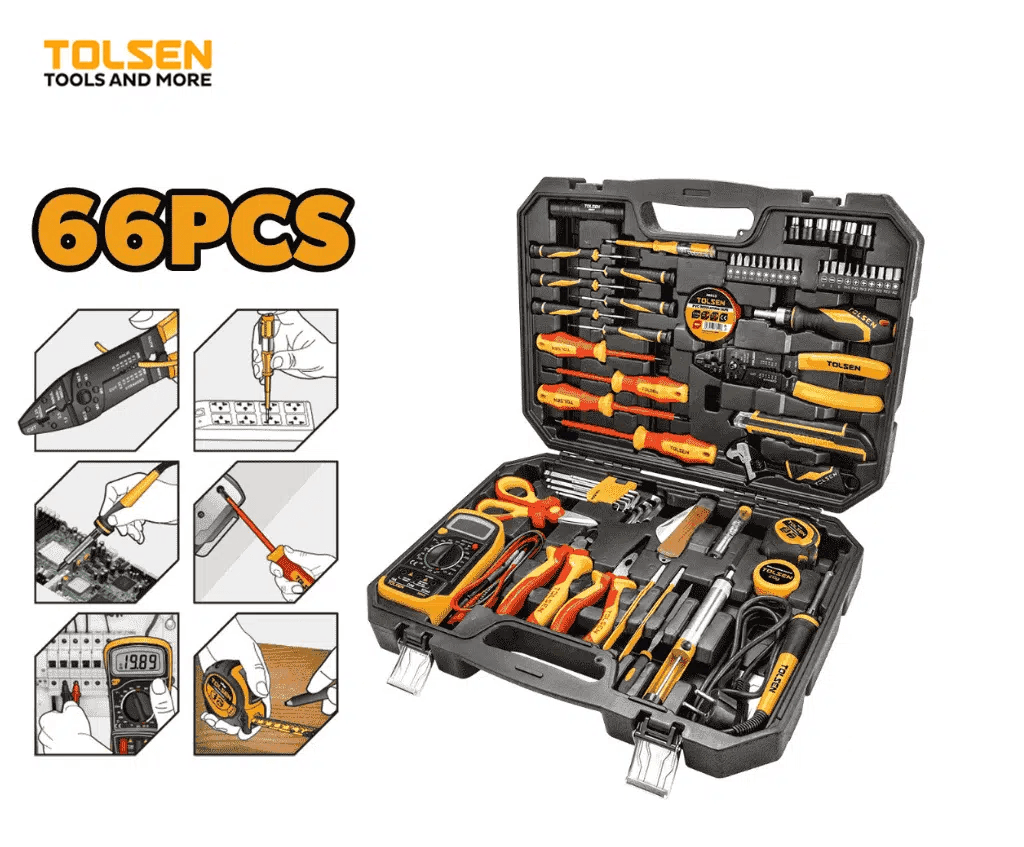 TOLSEN  Coffret d'outils d'électricien 66 pièces 85310 — Photo 1