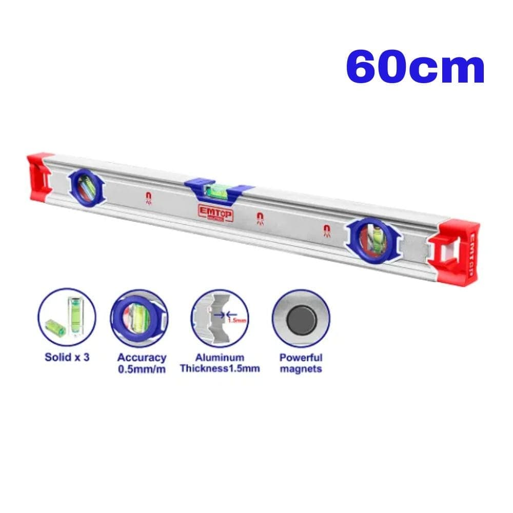 EMTOP NIVEAU A BULLE MAGNETIQUE EN ALUM 60CM