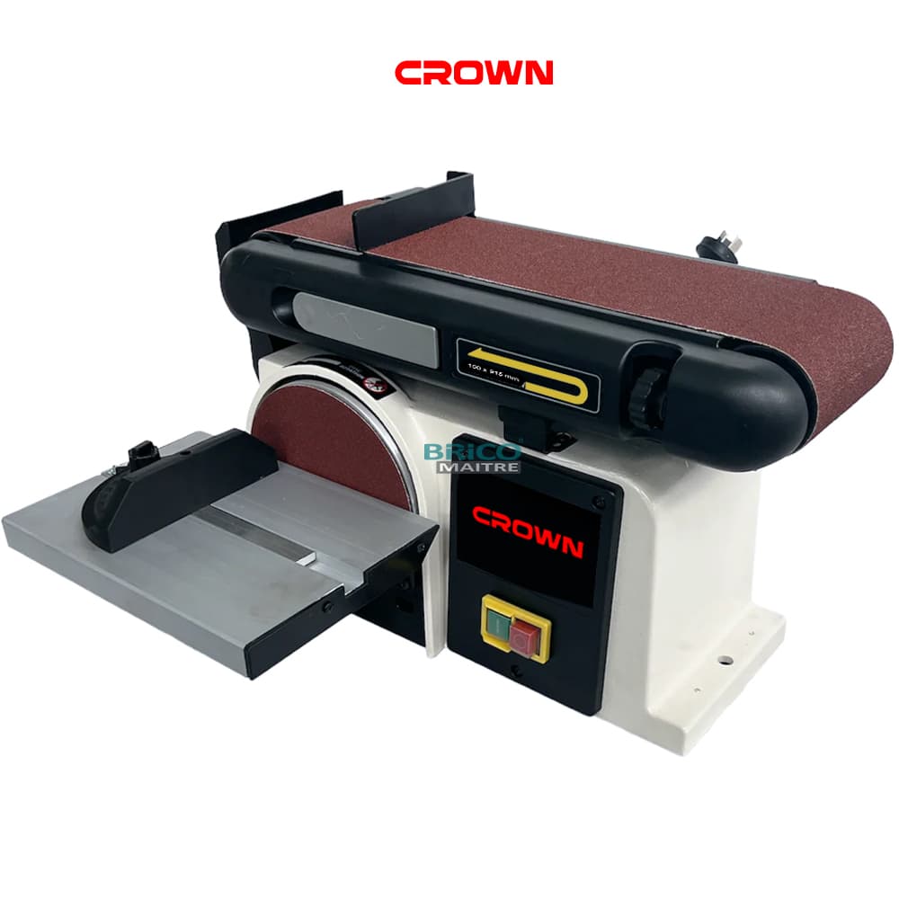 Ponceuse combinée à bande et à disque Crown - 370W