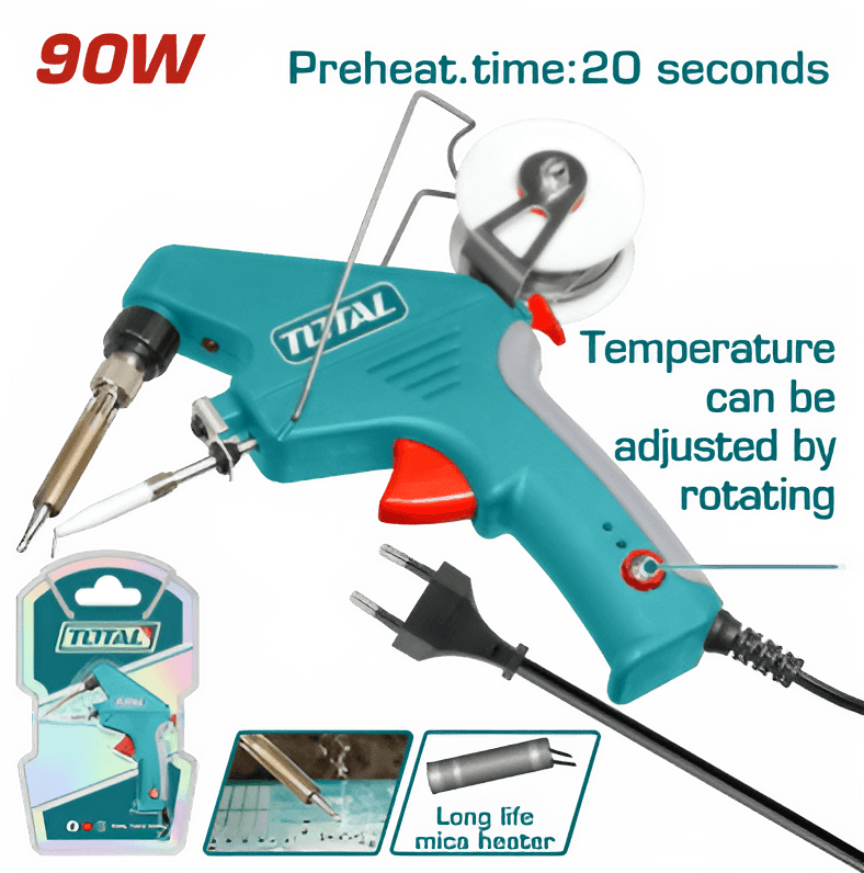 Pistolet à souder Total 90 W 220-240 V, réglage de la température