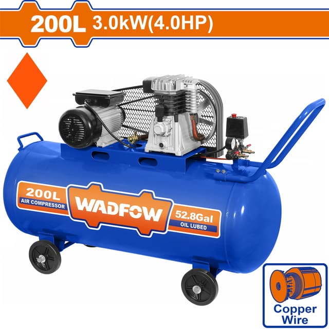 WADFOW COMPRESSEUR D'AIR 4HP 200LTR WAP4R22