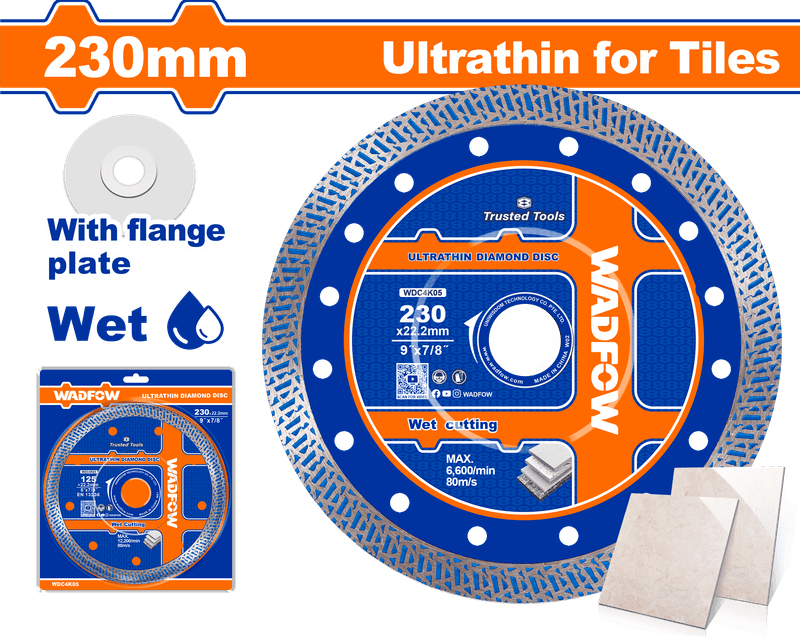 WADFOW DISQUE DIAMANT 230X22.2MM ULT-FIN WDC4K05