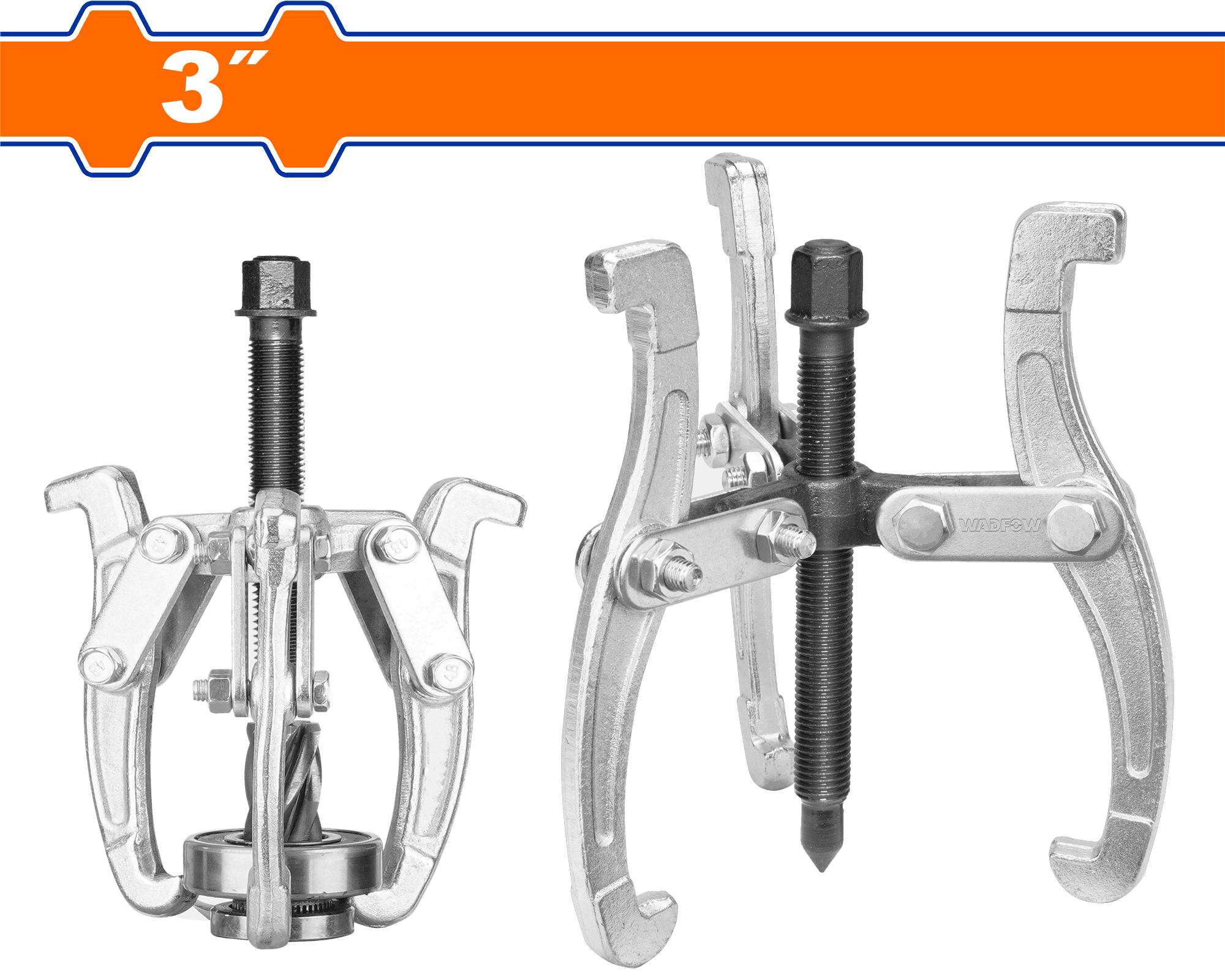 WADFOW EXTRACTEUR 3""X75MM A TROIS GRIFFES L9.5CM OUVERTURE 7.6CM