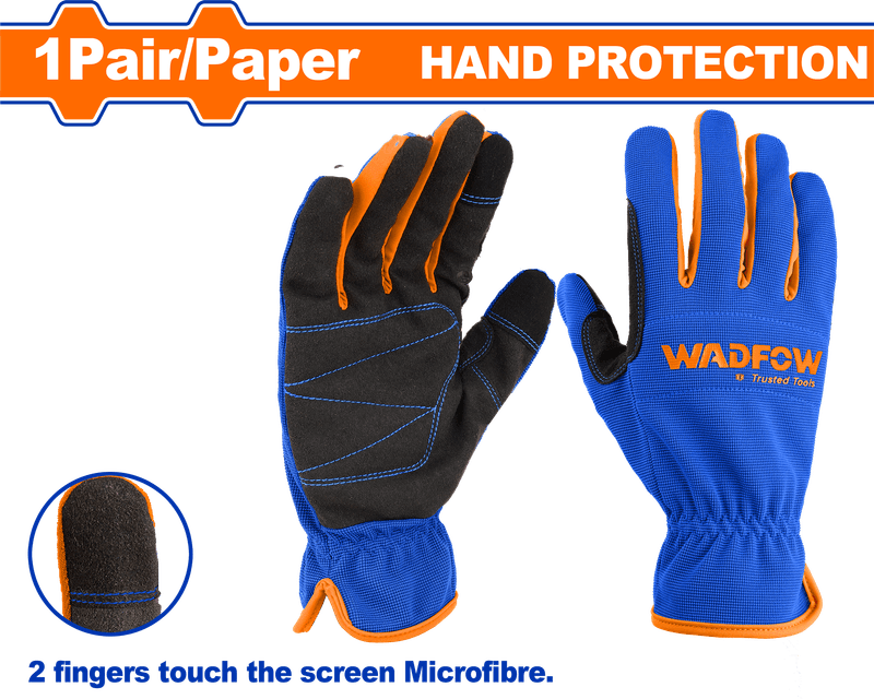 WADFOW PAIRE DE GANTS MECANICIEN  TAILLE XL  WMG1E02