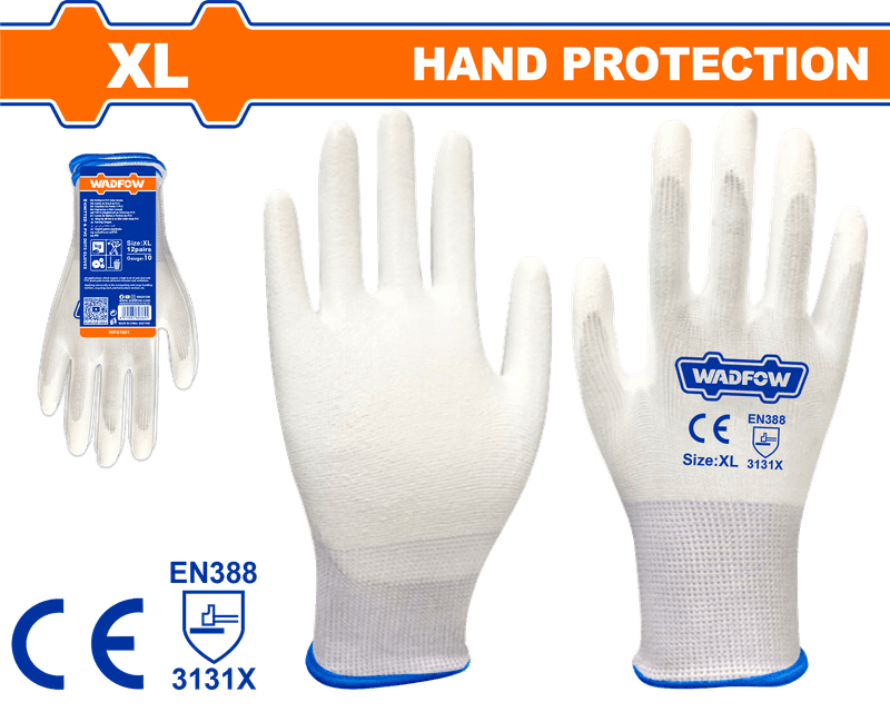 WADFOW PAIRE DE GANTS ENDUIT PU TAILLE XL  WPG1801