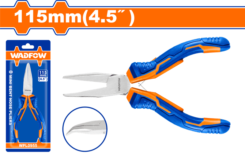 WADFOW MINI PINCE À BEC COUDÉ 115MM WPL0955