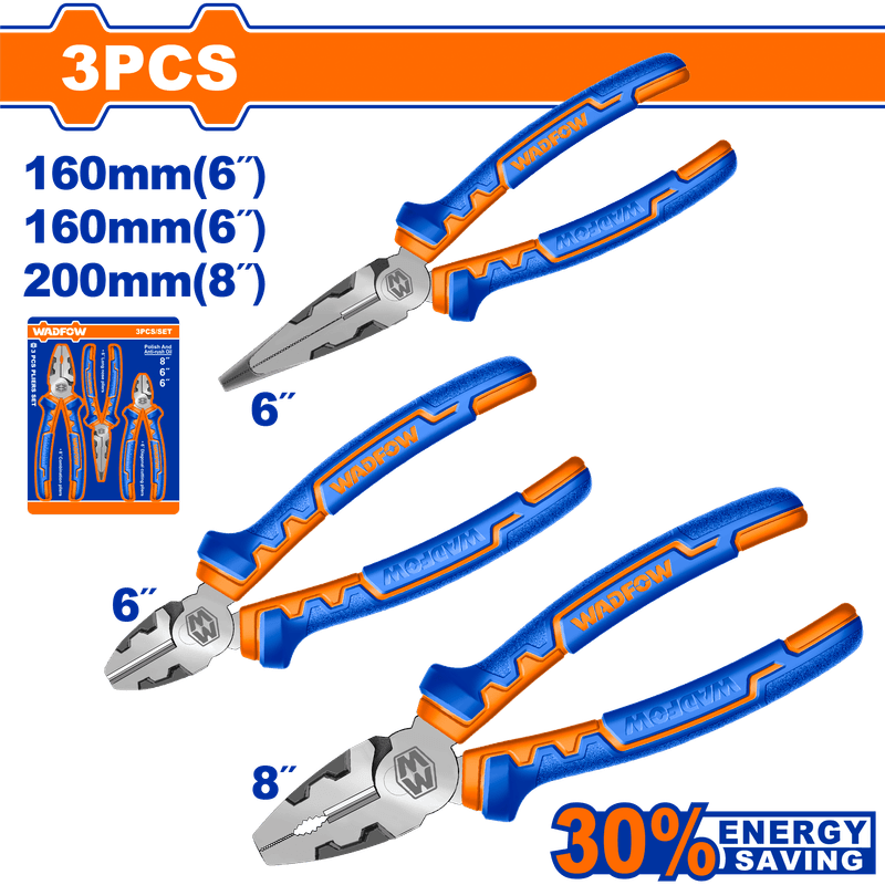 WADFOW JEU DE PINCES 3PCS WPS0613