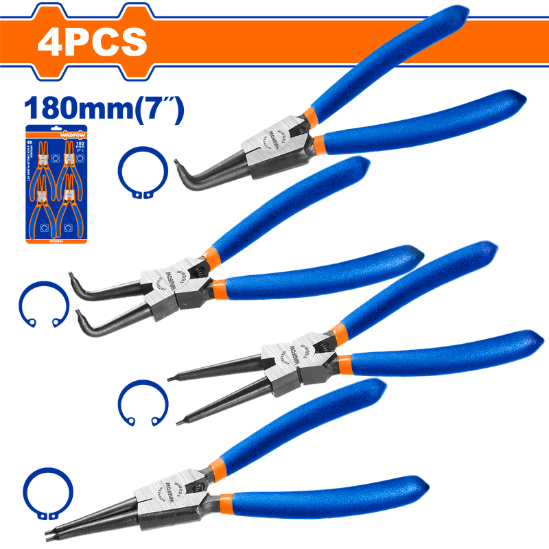 WADFOW JEU DE 4 PINCES A CIRCLIPS WPS2604