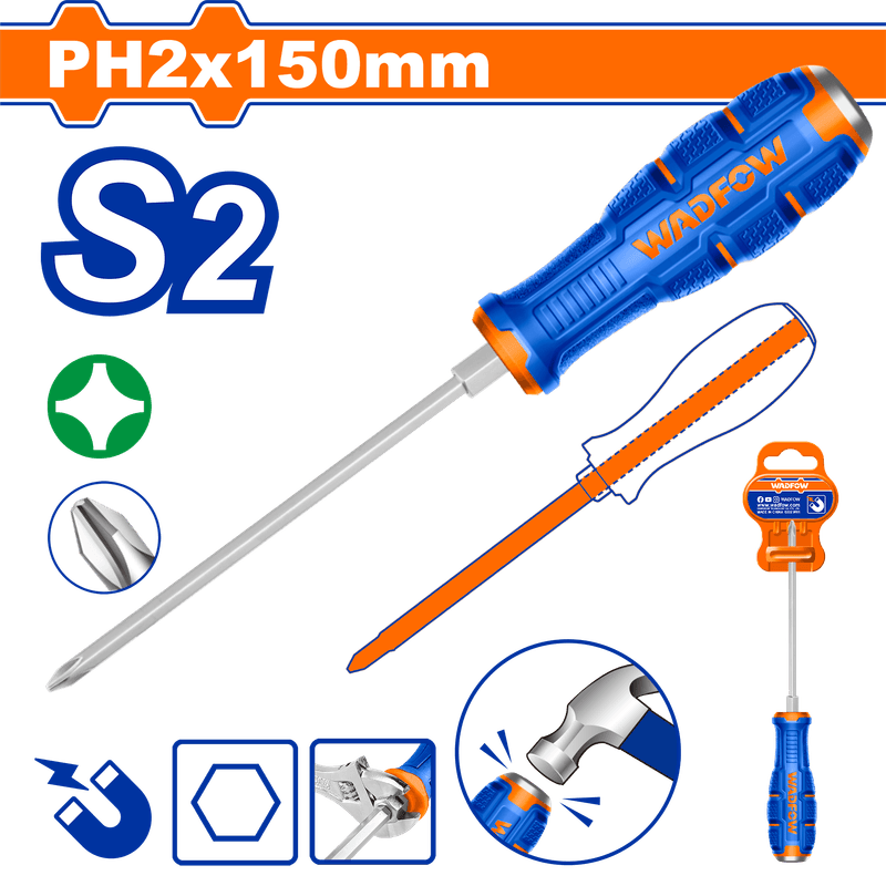 WADFOW TOURNEVIS PH2*150MM A FRAPPER WQJ2226