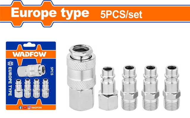 Set de 5 Raccords Rapides 1/4" | WADFOW WQP3670