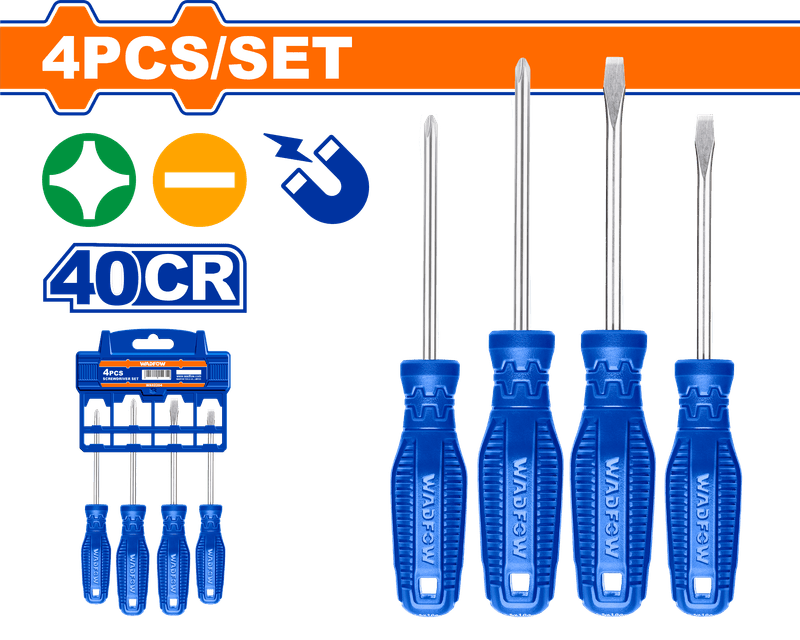 WADFOW JEU DE TOURNEVIS 4PCS WSS2204