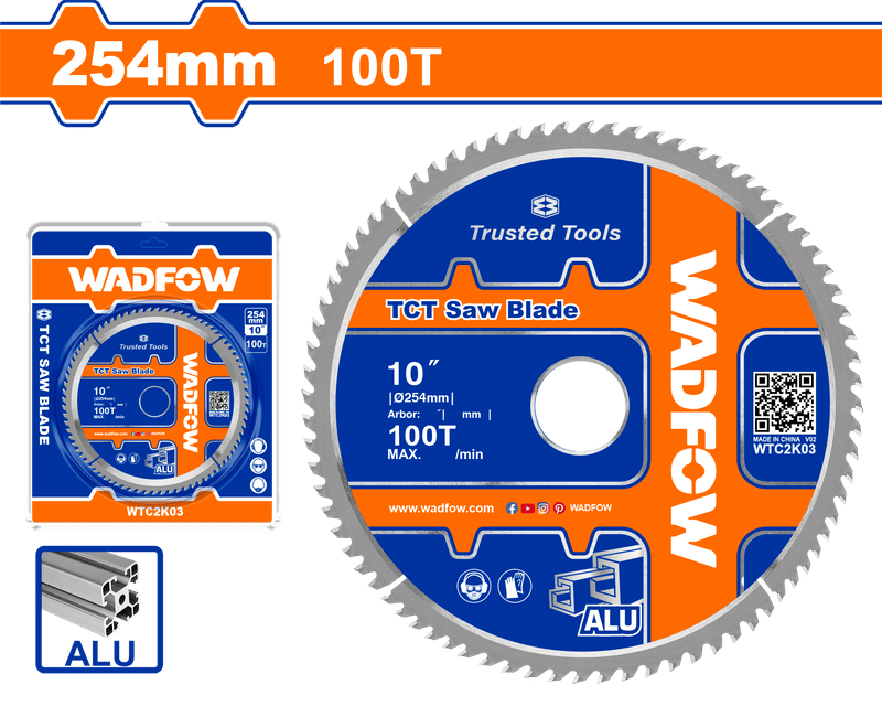 WADFOW DISQUE CARBURE 100T 254*30MM BOIS WTC2K03