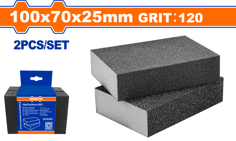 WADFOW CALE ABRASIVE DE PONCAGE 100*70*25MM P120 WUK2502