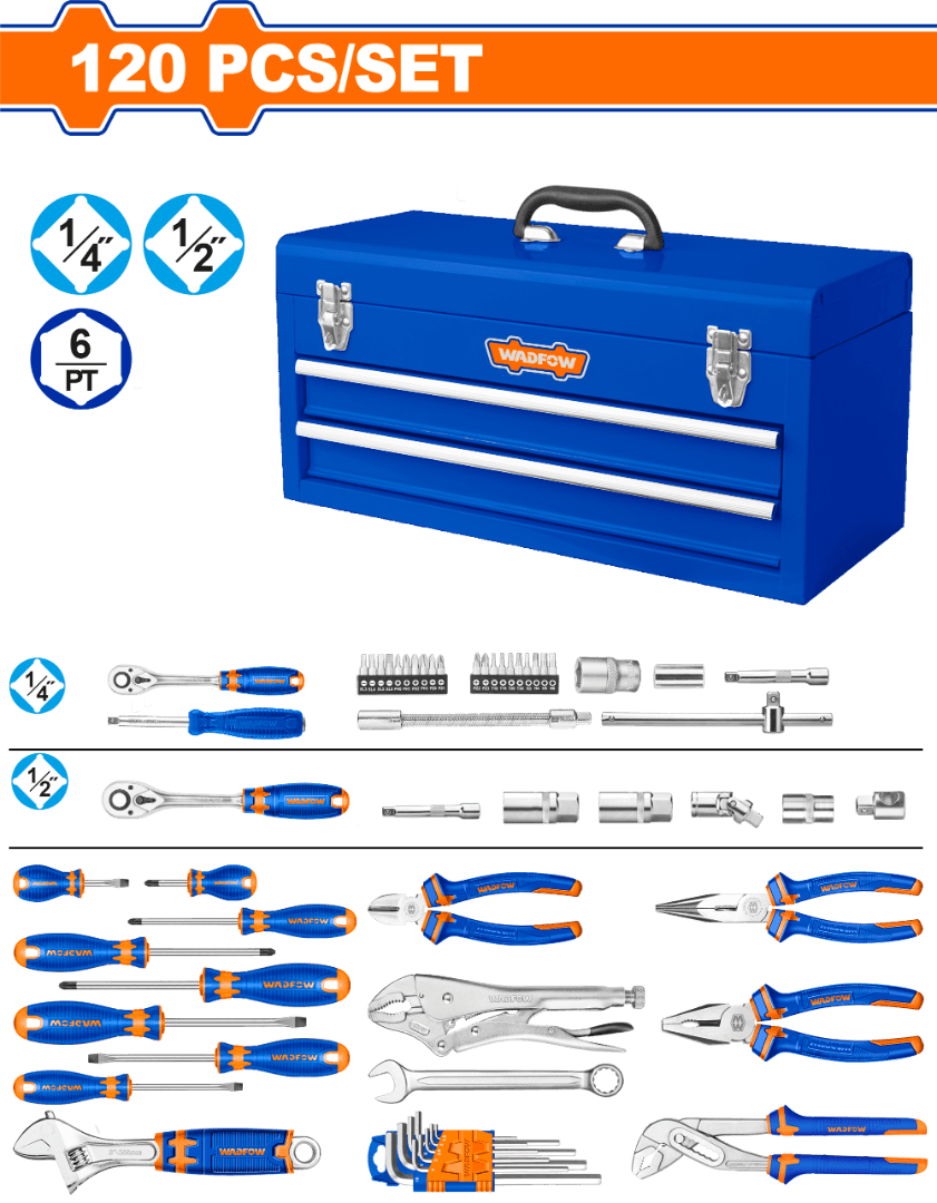 Coffret à outils WADFOW 120 pièces WHS3120