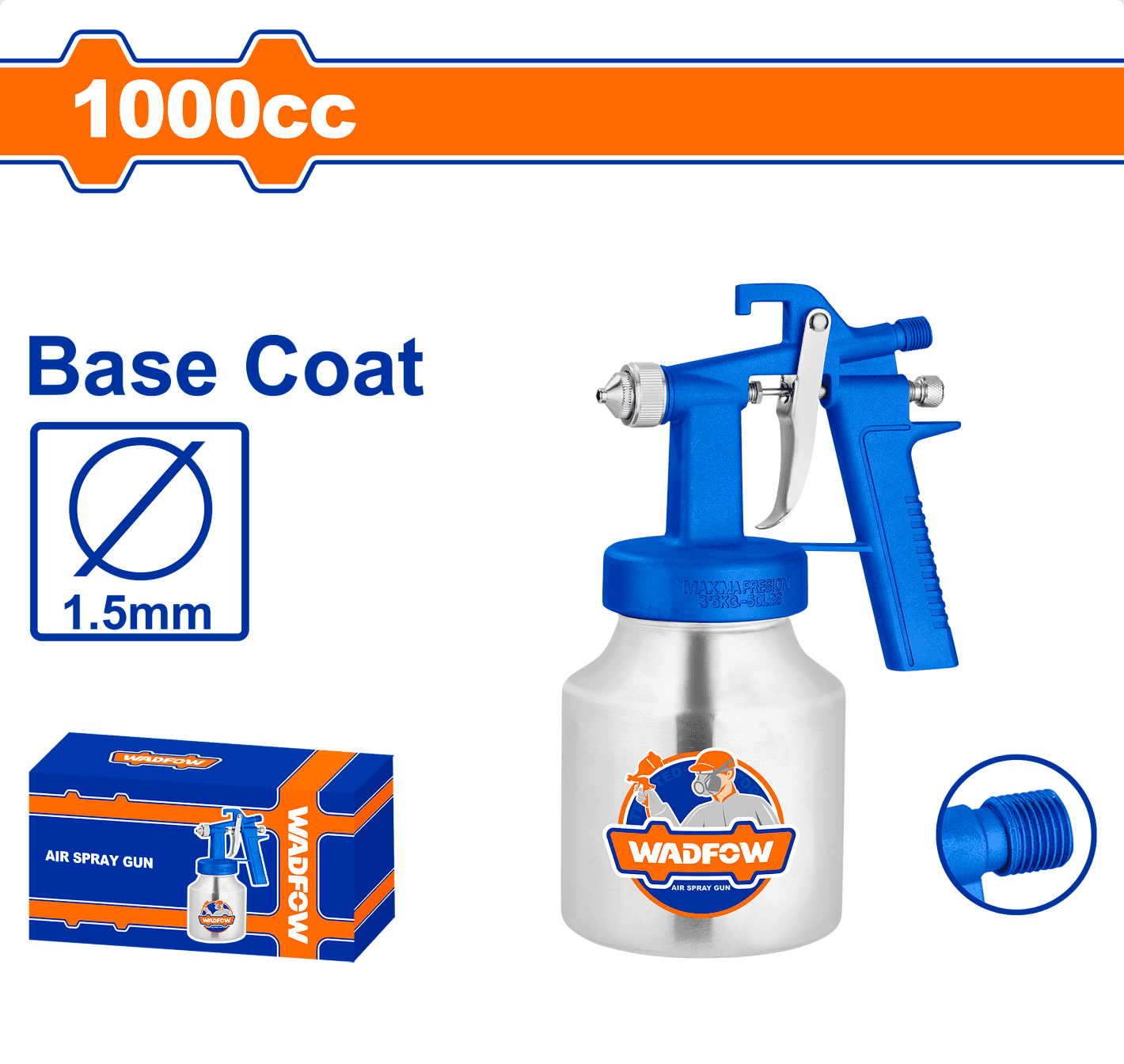 Pistolet à Peinture Pneumatique | WADFOW WGA1561