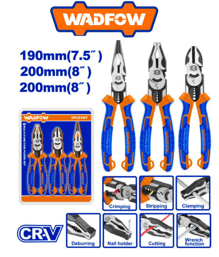 WADFOW Ensemble de pinces multifonctions 3pcs WPS0413