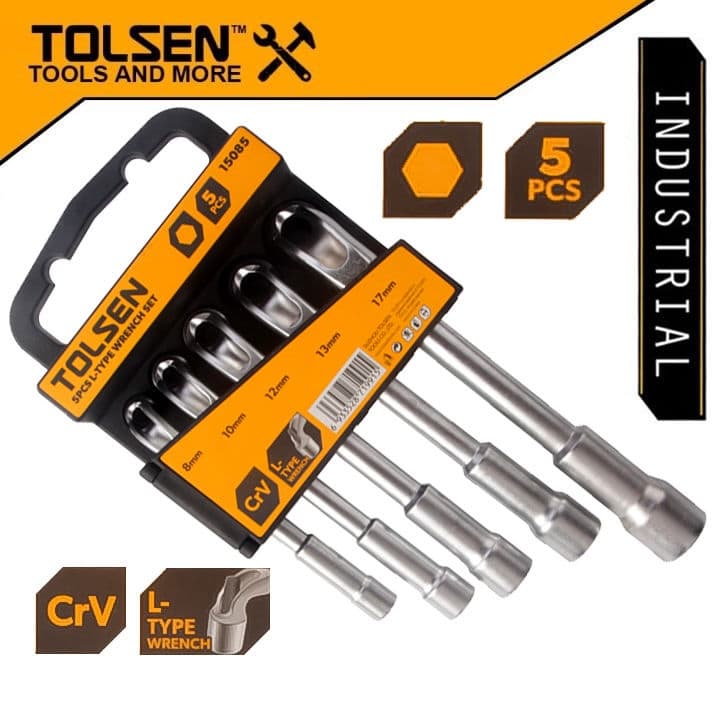 TOLSEN JEU DE CLE A PIPE 8/17MM 15085