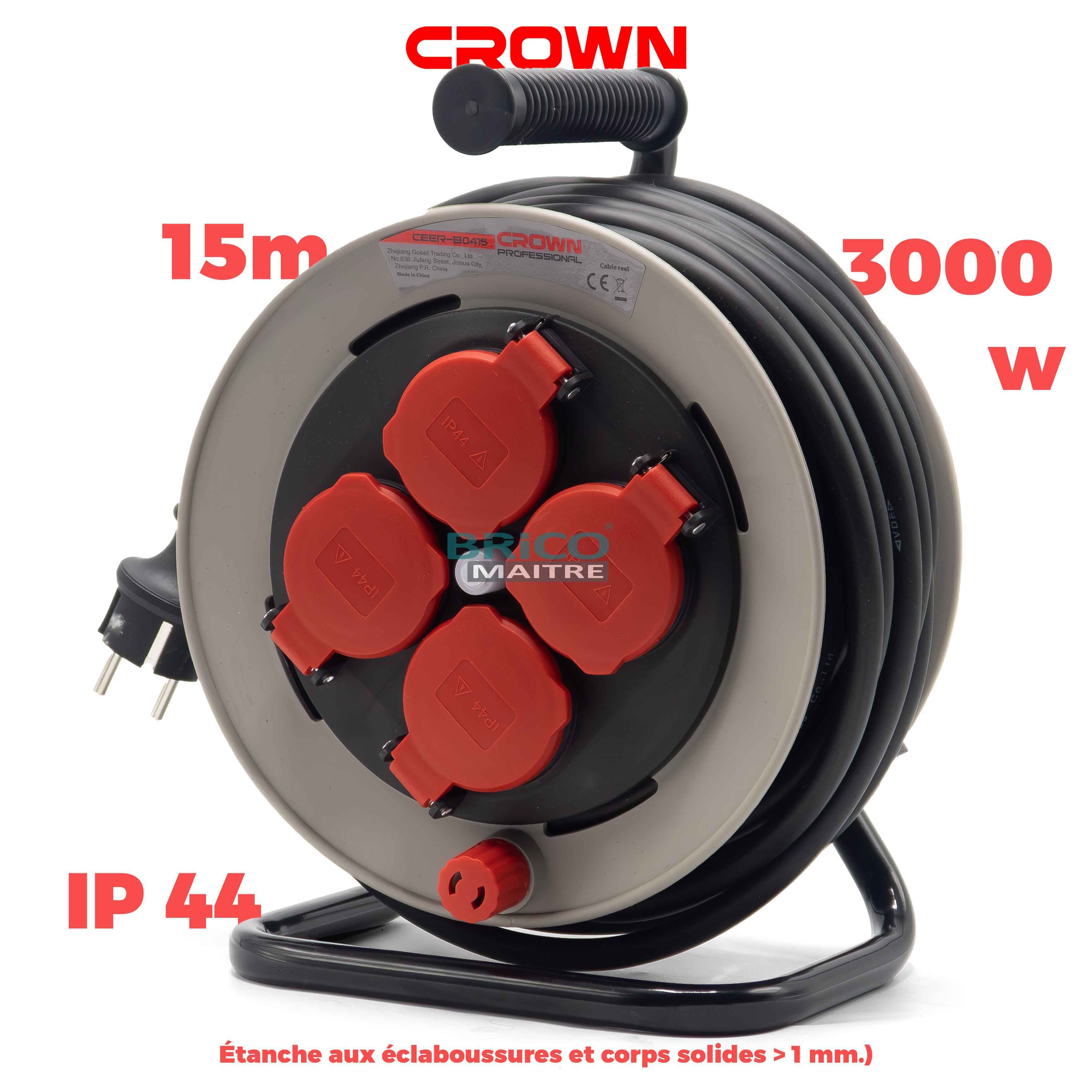 CROWN Rallonge Professionnel 3000W 15m CEER-B0415