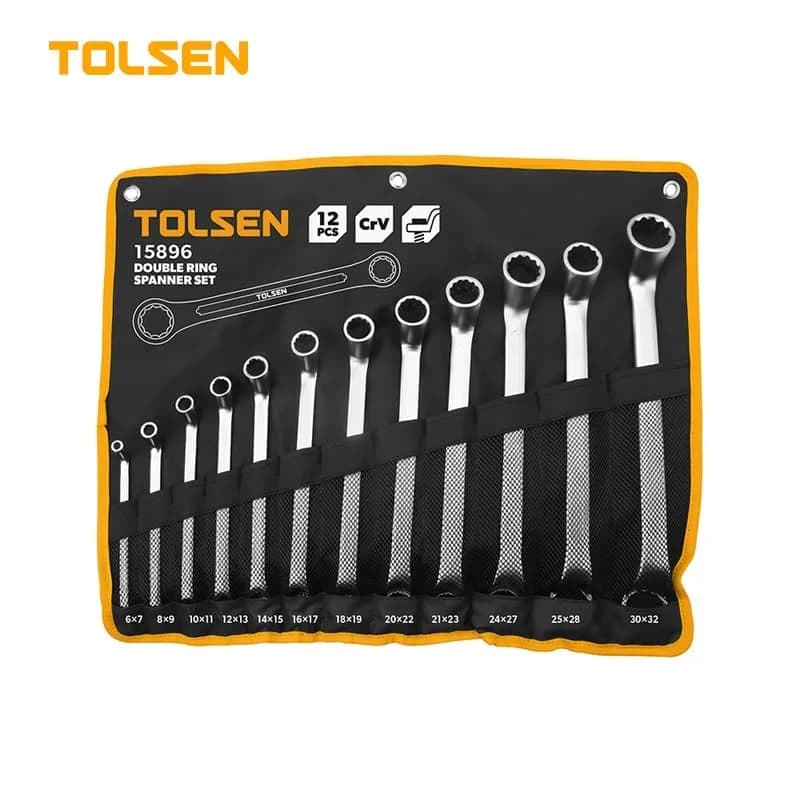 TOLSEN JEUX DE CLE POLYGONALE 8 PCS 15896