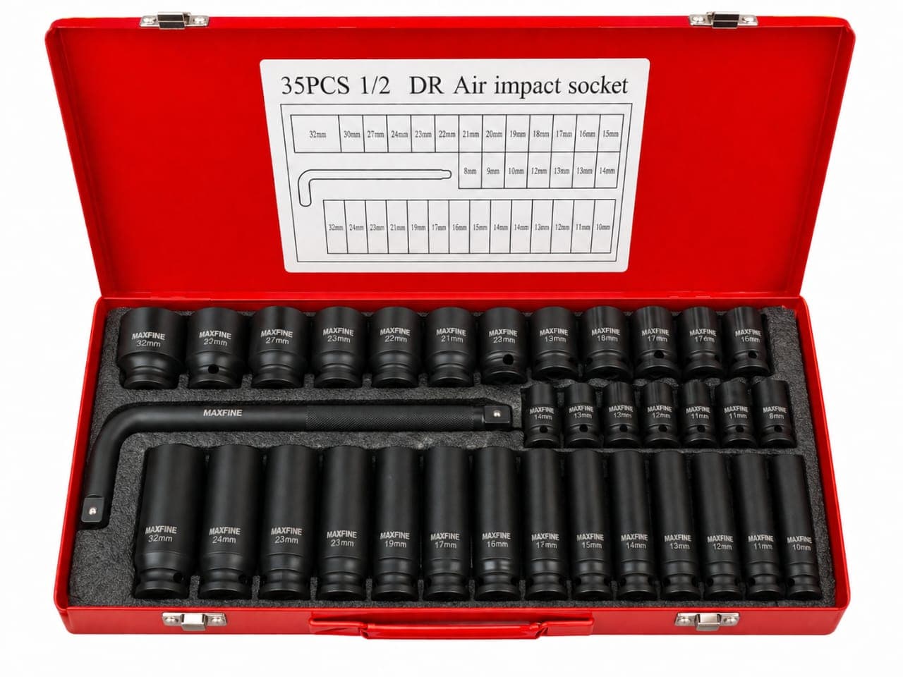 MAXFINE- CAISSE DOUILLE 1/2 A NOIR 35 PCS — Photo 1