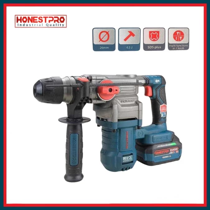 HONESTPRO PERFORATEUR BRUSHLESS 21V 26MM YAE2650 — صورة 1