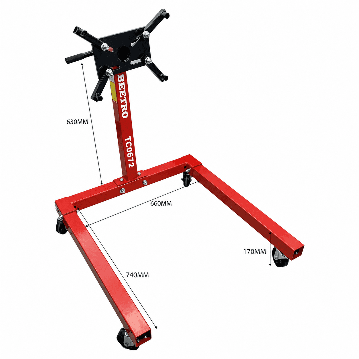 BEETRO SUPPORT MOTEUR MECANIQUE 560KG TC0672 — صورة 1