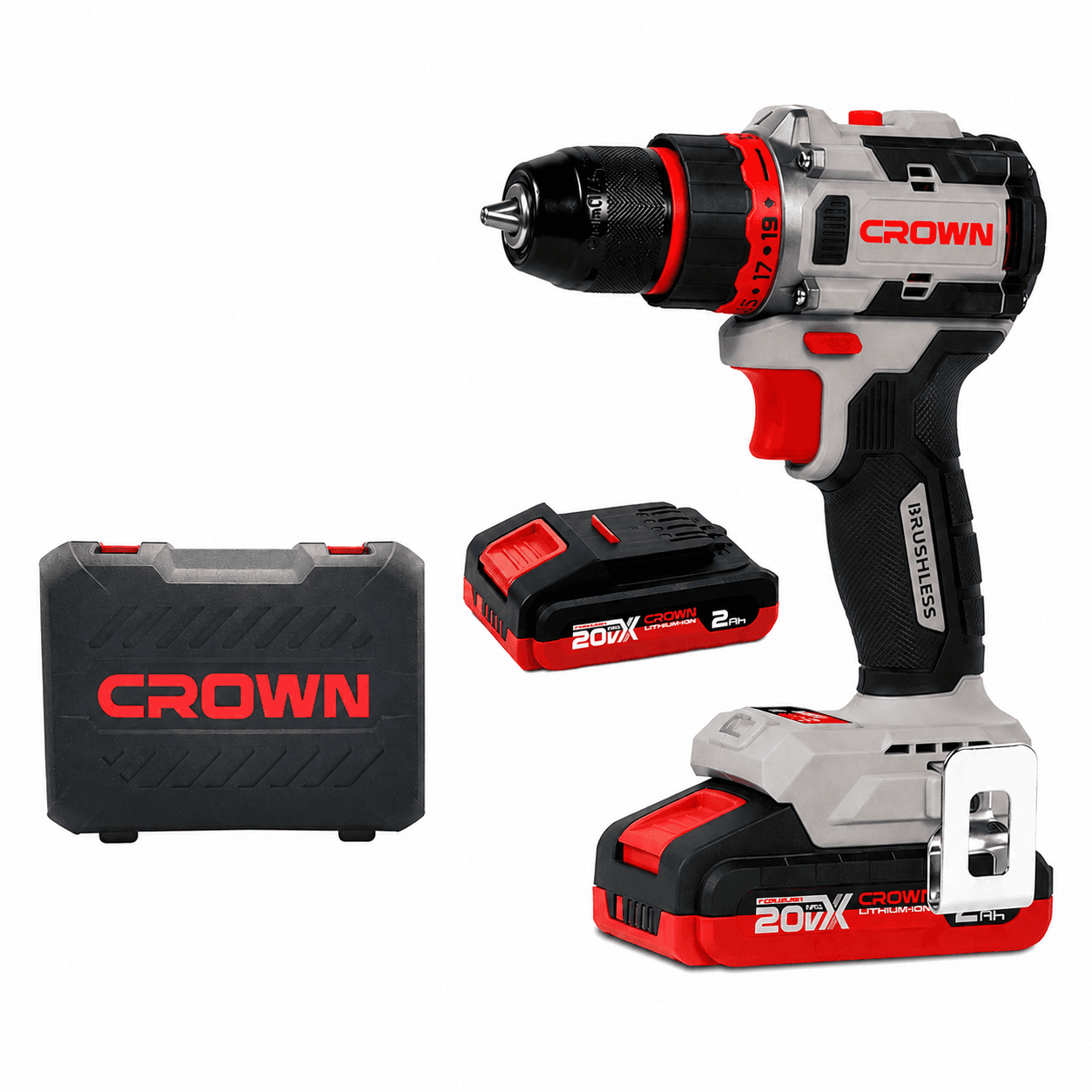 CROWN Visseuse et Perceuse sans fil avec 2 battery et charger 20V 2ah CT21128HMX-2 BMC — Photo 1