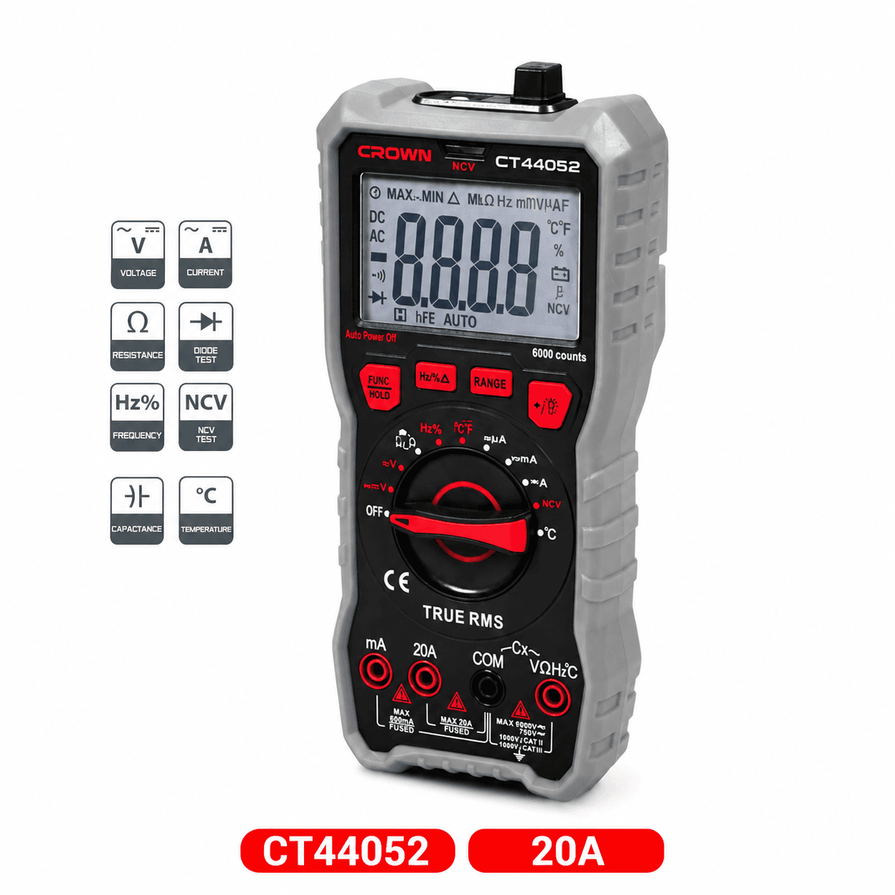 CROWN MULTIMETRE DIGITAL CT44052 — صورة 1