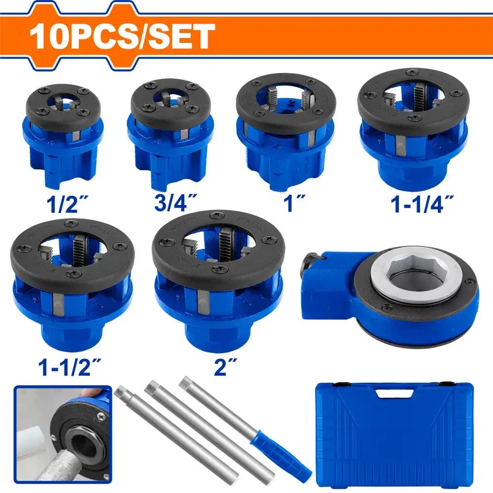 WADFOW KIT FILIERE POUR TUYAUX 10PCS 1/2" à 2" WJK1D91 — Photo 1