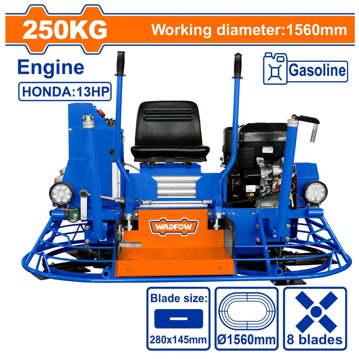 WADFOW HELICOPTERE A BETON 9HP 1560MM/61" WQMD1A30 — صورة 1