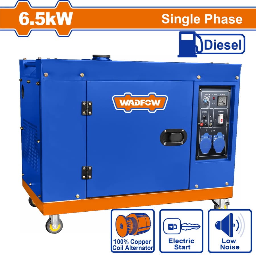 WADFOW GENERATEUR DIESEL 11HP8KVA 220/380V WDG2A80DT — صورة 1