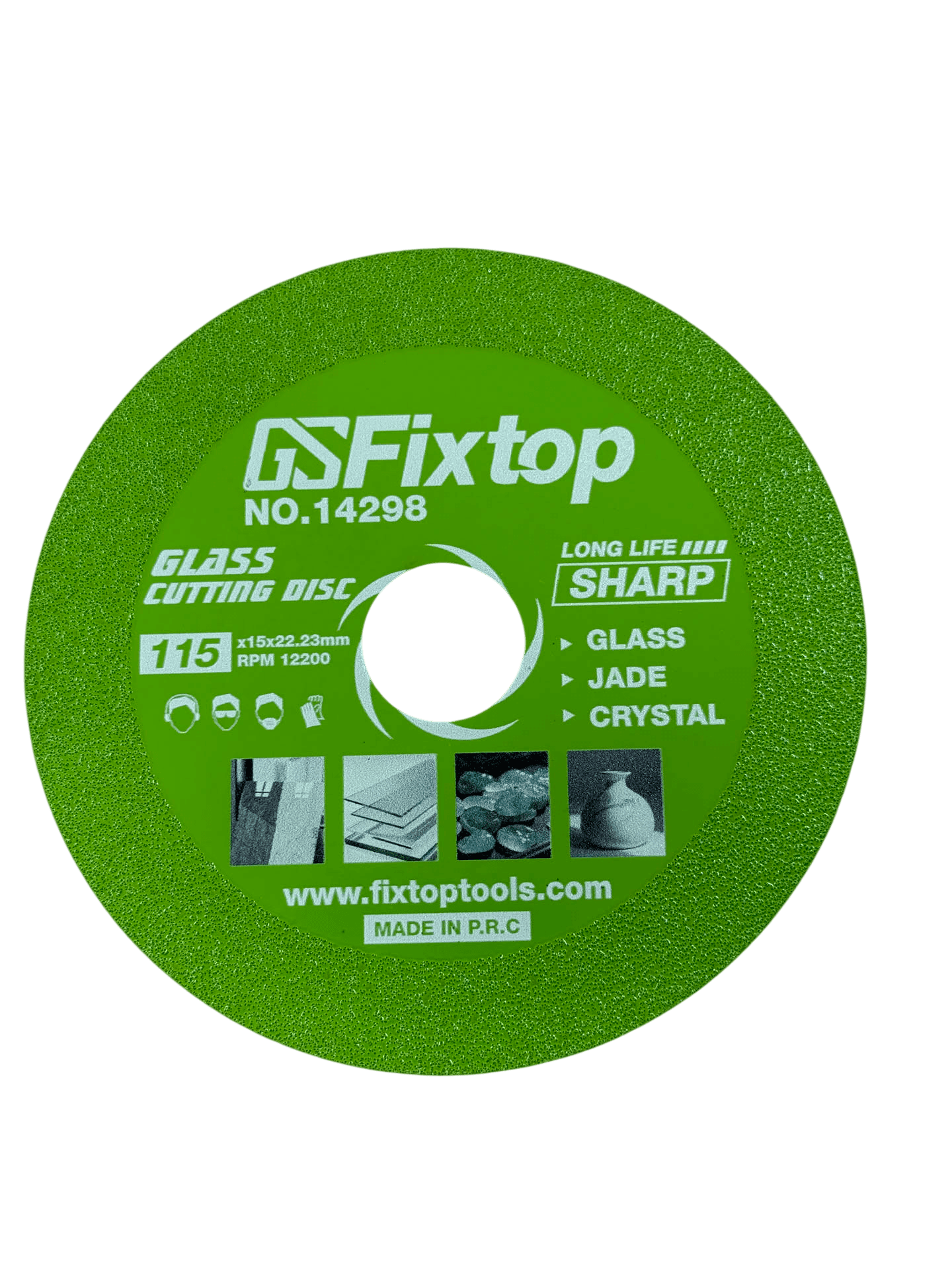 fixtop disque verre + marbre 115mm — Photo 1