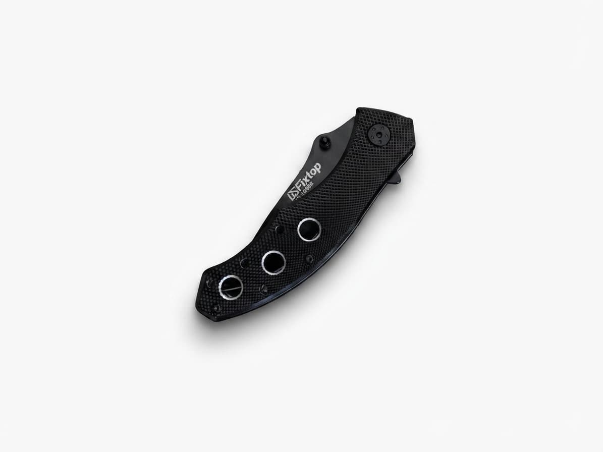 FIXTOP COUTEAU PLIANT NOIR 19x3.5mm 16082 — صورة 2