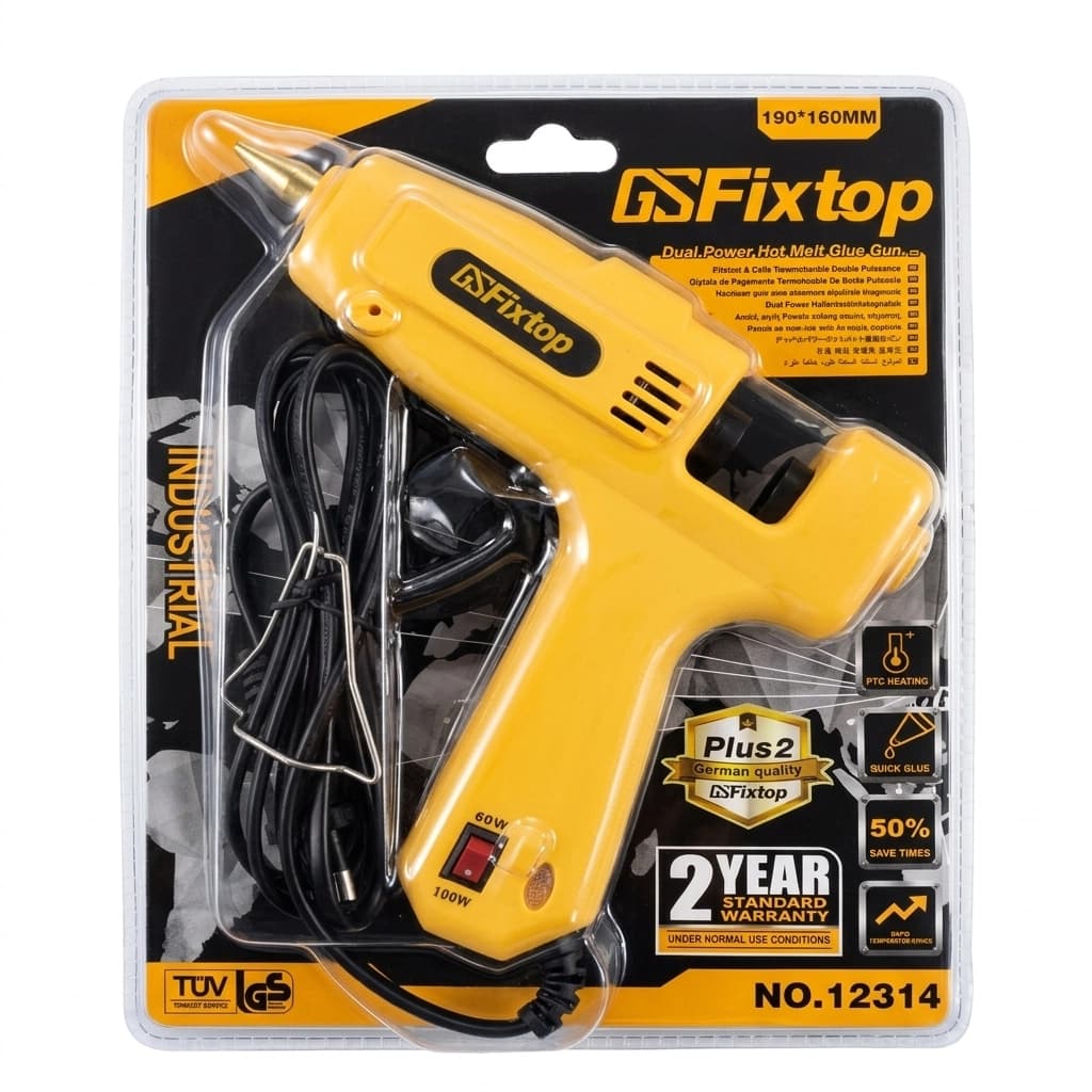 FIXTOP Pistolet à colle Double Puissance (60 W /100 W) 12314 — صورة 1