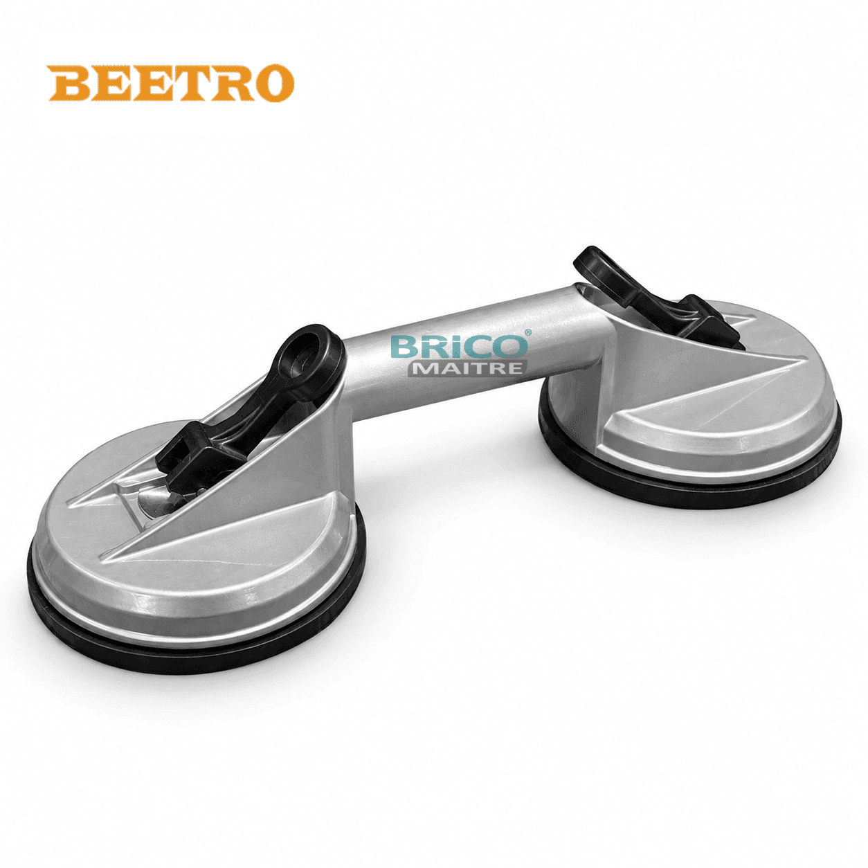 BEETRO VENTOUSE DOUBLE MANUELLE 90KG GRIS ALU TC0277 — صورة 1