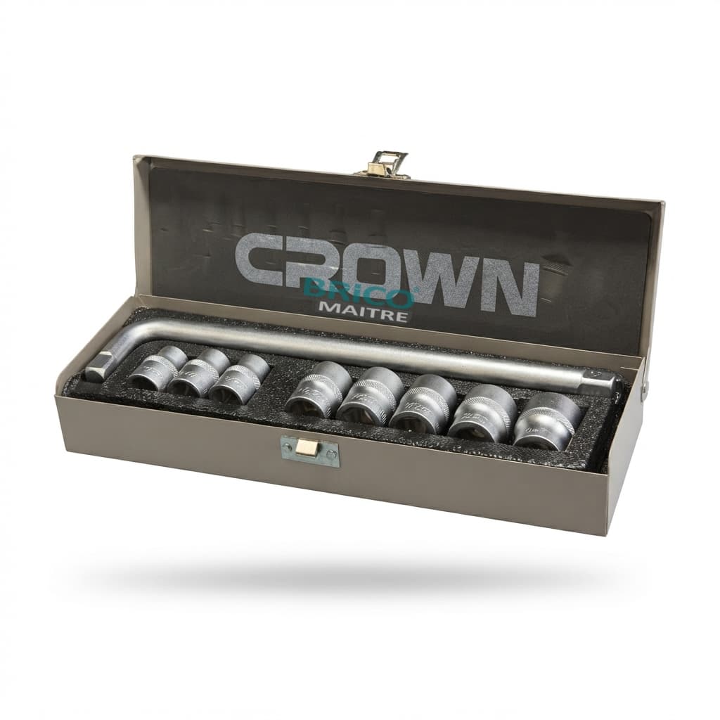 CROWN JEUX DOUILLES + CLIQUET 1/2 10PCS CPHSW-XA10 — صورة 1