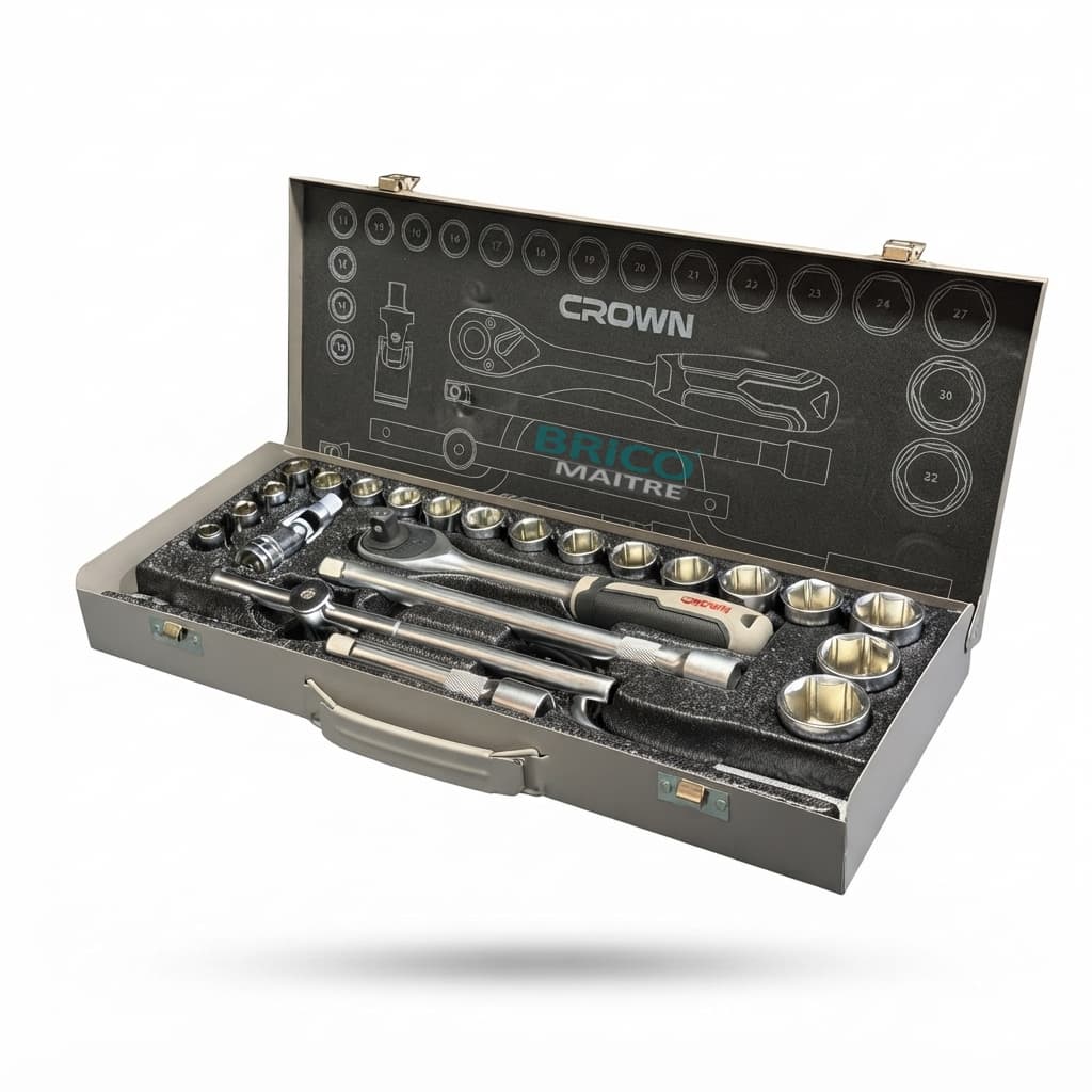 CROWN CAISSE DOUILLE+CLIQUET 24PCS CPHSW-XA24 — صورة 1