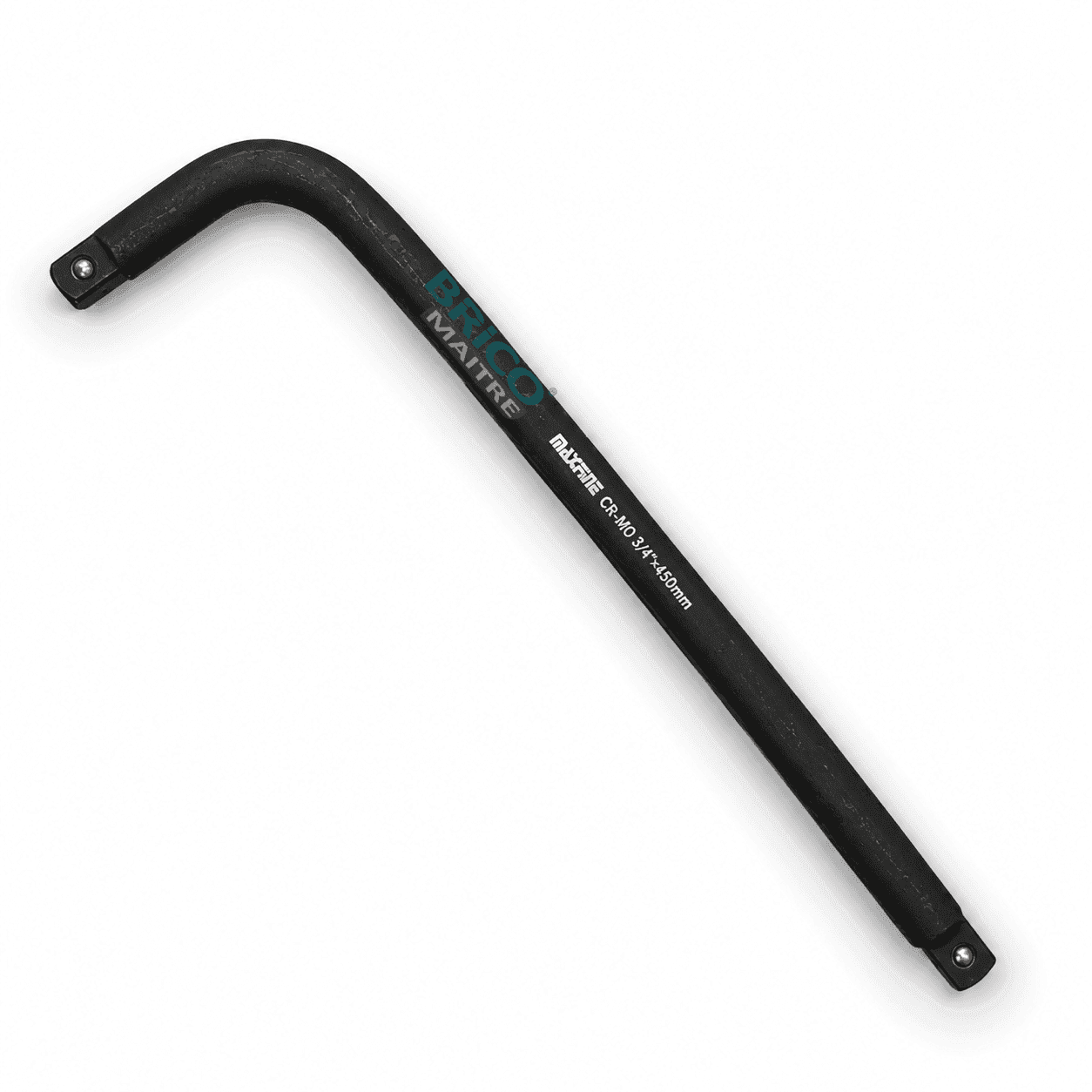 BRAS DOUILLE 3/4" NOIRE 18" 45CM — Photo 1
