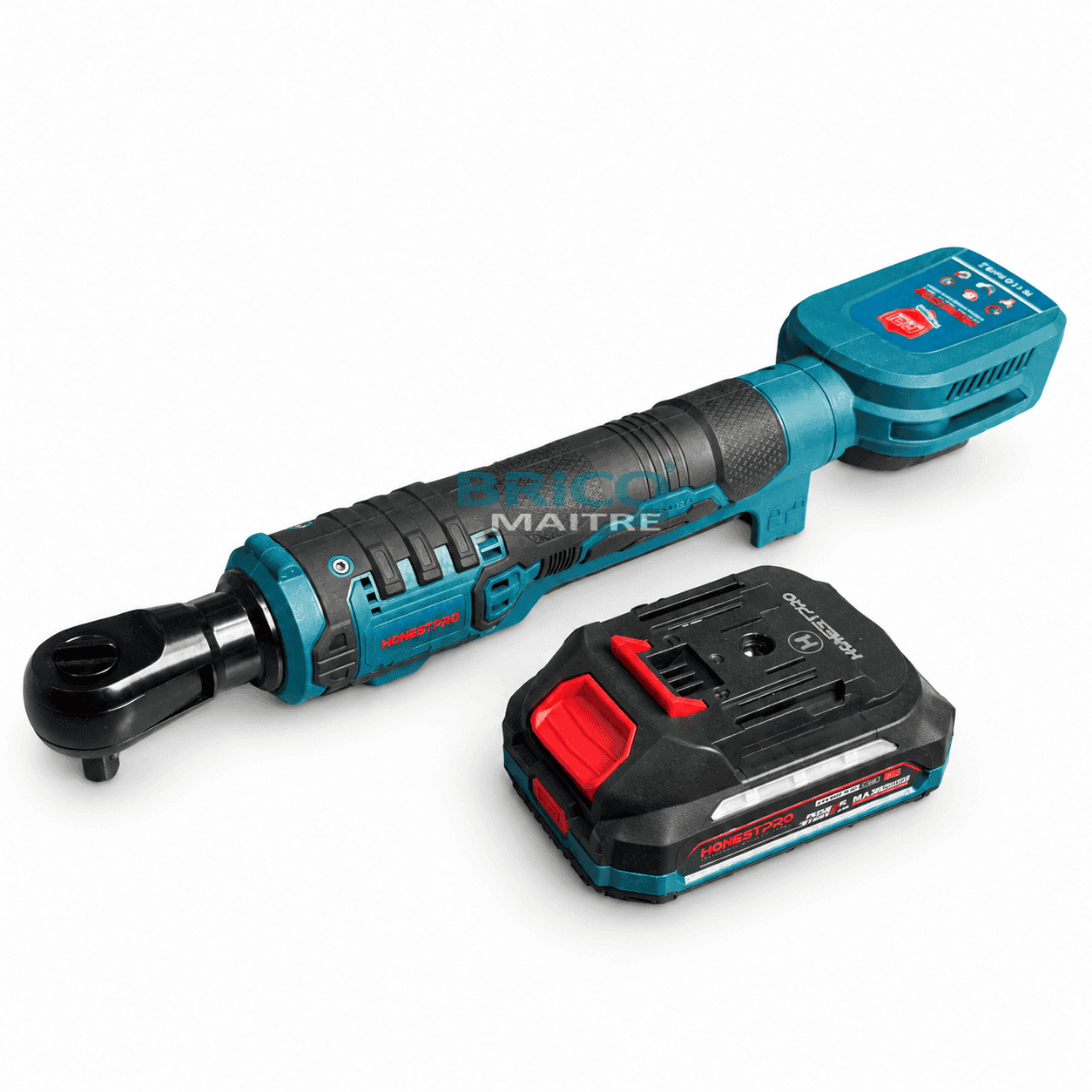 HONESTPRO Clé à cliquet sans fil  21V 2,0 Ah 1/2″ 120 Nm  Brushless YAE2648 — صورة 2