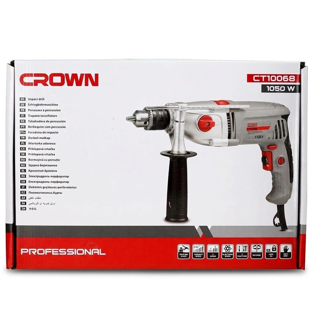 Perceuse CROWN 13MM 1050W *G M+ — صورة 3